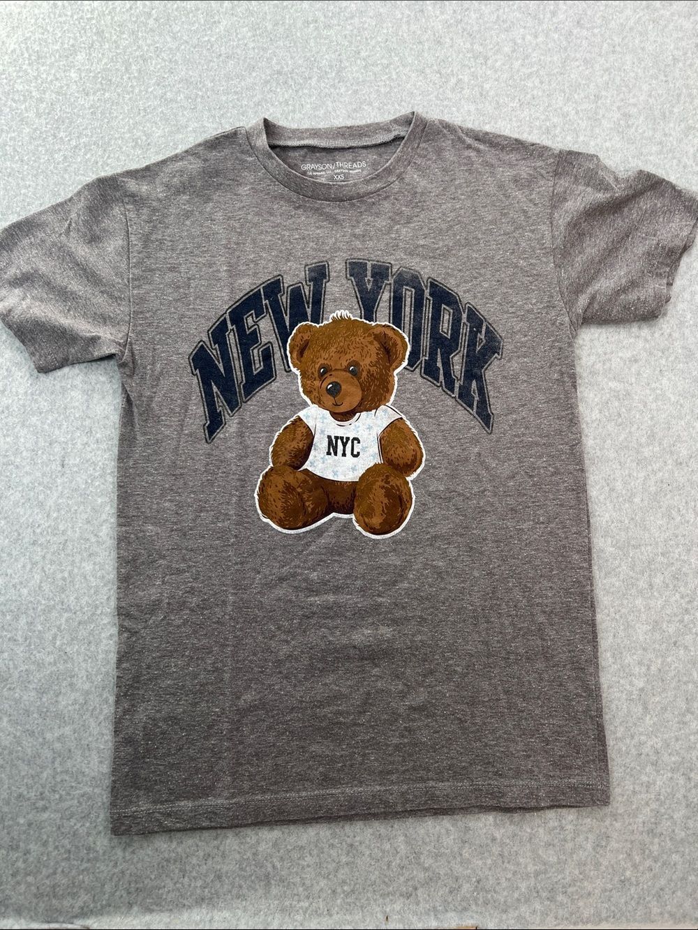 Grayson Threads Gray Teddy NYC Graphic Tee